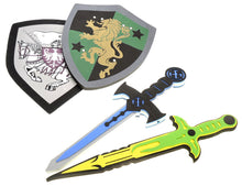 Load image into Gallery viewer, Foam Swords And Shields (White Eagle VS Golden Lion)  (available for purchase in increments of 1)