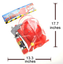 Load image into Gallery viewer, Fireman Gear Play Set For Kids With Helmet And Accessories