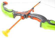 Load image into Gallery viewer, Bow And Arrow Playset With Quiver And Target (Green)   (available for purchase in increments of 1)