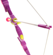 Load image into Gallery viewer, Bow And Arrow Playset With Quiver And Target (Pink)  (available for purchase in increments of 1)