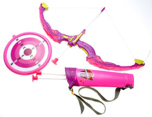 Load image into Gallery viewer, Bow And Arrow Playset With Quiver And Target (Pink)  (available for purchase in increments of 1)