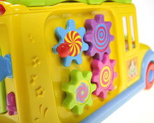 Load image into Gallery viewer, Interactive School Bus Toy With Flashing Lights & Sounds