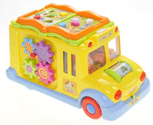Load image into Gallery viewer, Interactive School Bus Toy With Flashing Lights & Sounds