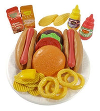 Load image into Gallery viewer, Burger & Hot Dog Fast Food Cooking Play Set   (available for purchase in increments of 1)