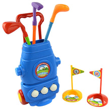 Load image into Gallery viewer, Deluxe Golf Set For Kids Comes With 3 Golf Clubs, 3 Balls, And 2 Practice Holes