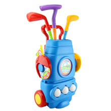 Load image into Gallery viewer, Deluxe Golf Set For Kids Comes With 3 Golf Clubs, 3 Balls, And 2 Practice Holes