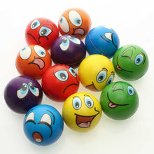 Load image into Gallery viewer, Mini Emoji Soft Foam Stress Balls (24 Balls Per Box)  (available for purchase in increments of 1)