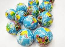 Load image into Gallery viewer, Mini Planet Earth Soft Foam Stress Balls (24 Balls Per Box)  (available for purchase in increments of 1)