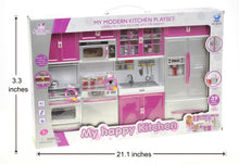 Load image into Gallery viewer, My Modern Kitchen Full Deluxe Kit Battery Operated Kitchen Playset : Refrigerator, Stove, Sink, Microwave
