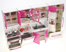 Load image into Gallery viewer, My Modern Kitchen Full Deluxe Kit Battery Operated Kitchen Playset : Refrigerator, Stove, Sink, Microwave