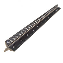 Load image into Gallery viewer, 12" Aluminum Architect Scale Ruler