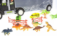 Load image into Gallery viewer, 22" Transport Dinosaurs Car Carrier Truck Toy Includes Dinosaur Toys, Cars And Helicopter