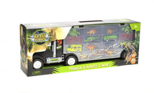 Load image into Gallery viewer, 22" Transport Dinosaurs Car Carrier Truck Toy Includes Dinosaur Toys, Cars And Helicopter