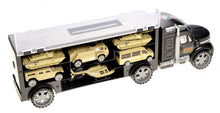 Load image into Gallery viewer, Military Transport Car Carrier With 6 Army Cars  (available for purchase in increments of 1)