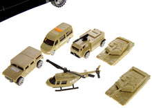 Load image into Gallery viewer, Military Transport Car Carrier With 6 Army Cars  (available for purchase in increments of 1)