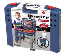 Load image into Gallery viewer, 16" Pretend Tool Set Workbench For Kids