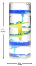Load image into Gallery viewer, Liquid Motion Bubbler Spiral Cylinder (Blue) (available for purchase in increments of 1)