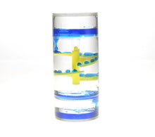 Load image into Gallery viewer, Liquid Motion Bubbler Spiral Cylinder (Blue) (available for purchase in increments of 1)