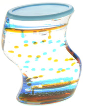 Load image into Gallery viewer, Liquid Motion Bubbler (Blue Orange)  (available for purchase in increments of 1)
