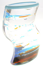 Load image into Gallery viewer, Liquid Motion Bubbler (Blue Orange)  (available for purchase in increments of 1)