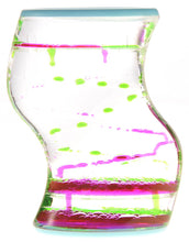 Load image into Gallery viewer, Liquid Motion Bubbler (Green Pink)  (available for purchase in increments of 1)