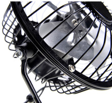 Load image into Gallery viewer, Portable Mini Metal USB Table Fan (Black)  (available for purchase in increments of 1)