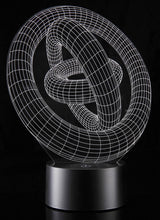 Load image into Gallery viewer, 3D Ring-In-Ring Laser Cut Precision LED Lights