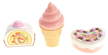Load image into Gallery viewer, Play Food Set With Cupcake, Cakes, Ice Cream & Sundae   (available for purchase in increments of 1)