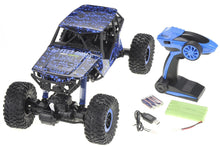 Load image into Gallery viewer, 1:10 RC 2.4G 4WD Rally Rock Crawler Car (Blue)