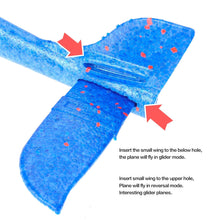 Load image into Gallery viewer, 2 Pack Toy Foam Throwing Airplane  Toy throwing airplane  (available for purchase in increments of 1)
