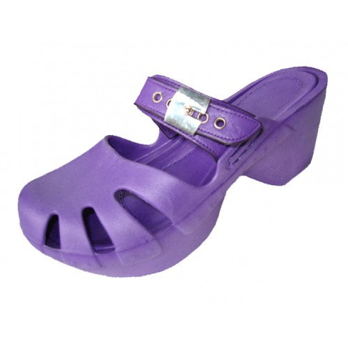 Wholesale Girls' Wedge Clogs Sandals (*Purple Color)
