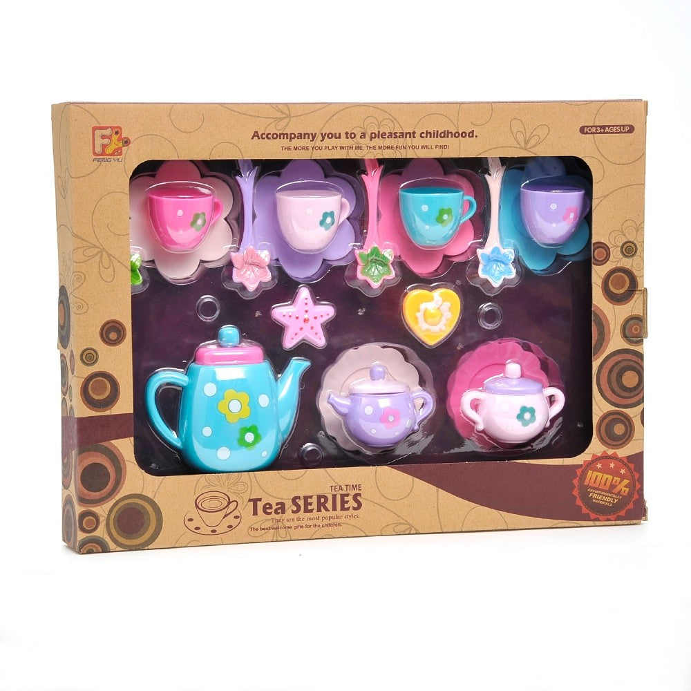 Tea Party Pretend Playset For Kids, 21-Piece  (available for purchase in increments of 1)