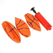 Load image into Gallery viewer, Pack Of 3 Inflatable Magic Shot Mini Hoop Basketballs With Pump  (available for purchase in increments of 1)
