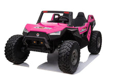 Load image into Gallery viewer, pink kids electric ride on two seat UTV, EVA wheel ,kids toys car with 2.4G R/C
