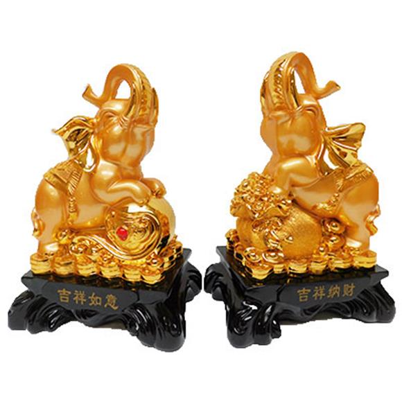 GOLD ELEPHANT PAIR