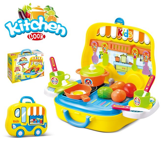 Portable Kitchen Playset 24pcs   (available for purchase in increments of 1)