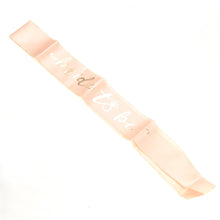 Load image into Gallery viewer, Pink And Gold Bachelorette Party Bride To Be Sash  (available for purchase in increments of 1)
