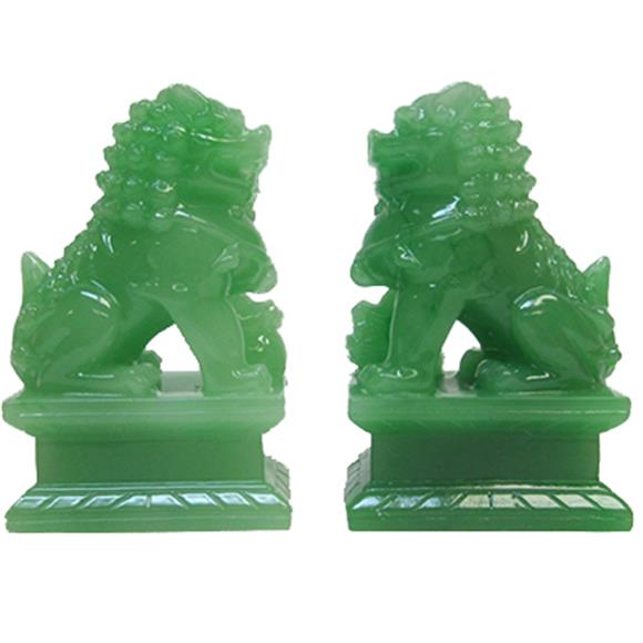 GREEN FU DOG PAIR