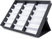 Load image into Gallery viewer, 18 Pairs Sunglass Eyewear Display Tray Case, Watches and Jewelry Tray Case.
