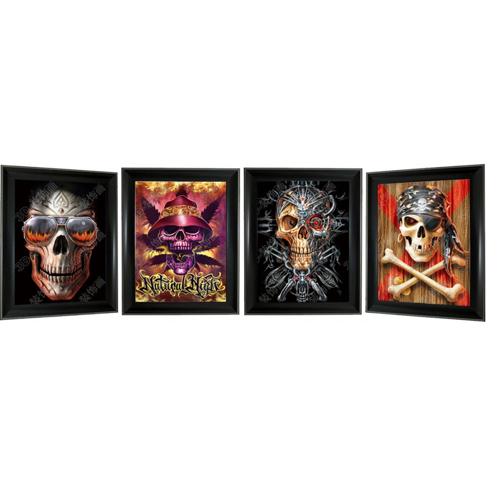 Pirate Skull 3D Triple Image (MINIMUM OF 4)