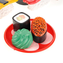 Load image into Gallery viewer, Japanese Sushi Dinner Bento Box Pretend Play Cutting Food Set 21pcs  (available for purchase in increments of 1)
