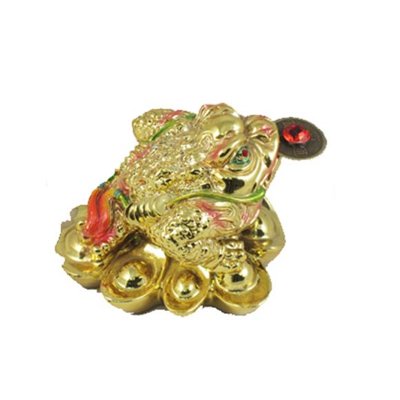 GOLD MONEY TOAD W/ YUAN BAO