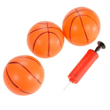 Load image into Gallery viewer, Pack Of 3 Inflatable Magic Shot Mini Hoop Basketballs With Pump  (available for purchase in increments of 1)
