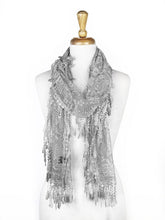 Load image into Gallery viewer, Fashion Lace Tassel Sheer Oblong Lightweight Scarf
