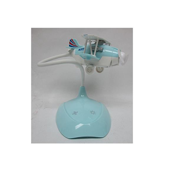 FAN W/3 LIGHT SETTINGS AIRPLANE BLUE