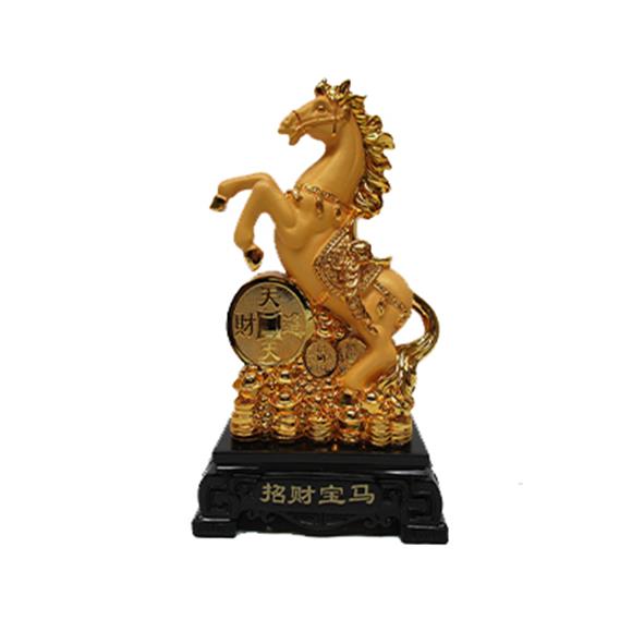 GOLD HORSE W/COINS