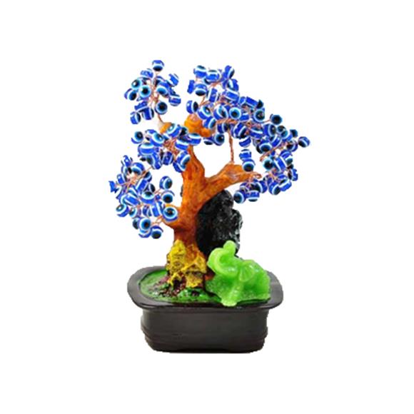 BLUE EYE TREE W/ELEPHANT