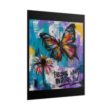 Load image into Gallery viewer, Become What Inspires You – Motivational Butterfly Painting
