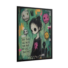Load image into Gallery viewer, Rolled Poster — Goth Illustration "Toxic People Will Pollute Your Mind" Wall Art
