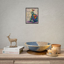 Load image into Gallery viewer, Rolled Poster — "Kindness Is a Language" Turtle Art Print
